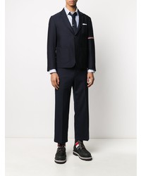 hellblaues besticktes Langarmhemd von Thom Browne