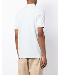 hellblaues besticktes Polohemd von Fred Perry