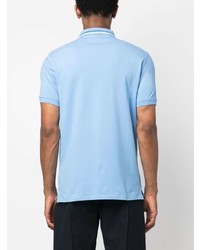 hellblaues besticktes Polohemd von PS Paul Smith