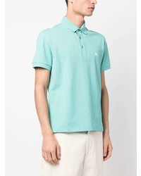 hellblaues besticktes Polohemd von Etro