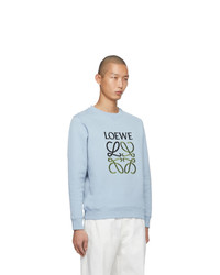 hellblaues besticktes Sweatshirt von Loewe