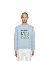 hellblaues besticktes Sweatshirt von Loewe