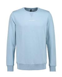 hellblaues besticktes Sweatshirt von Stitch & Soul