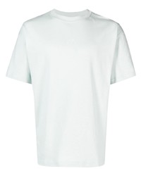 hellblaues besticktes T-Shirt mit einem Rundhalsausschnitt von A-Cold-Wall*