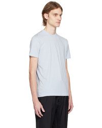 hellblaues besticktes T-Shirt mit einem Rundhalsausschnitt von Tom Ford