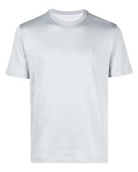hellblaues besticktes T-Shirt mit einem Rundhalsausschnitt von Eleventy