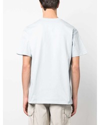 hellblaues besticktes T-Shirt mit einem Rundhalsausschnitt von Carhartt WIP