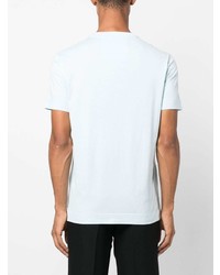 hellblaues besticktes T-Shirt mit einem Rundhalsausschnitt von Givenchy