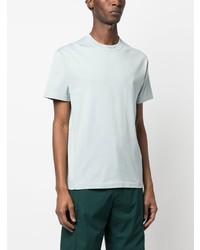 hellblaues besticktes T-Shirt mit einem Rundhalsausschnitt von Stone Island