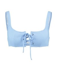 hellblaues Bikinioberteil von Solid & Striped