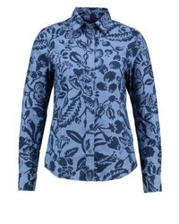 hellblaues Businesshemd mit Blumenmuster von GANT