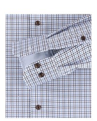 hellblaues Businesshemd mit Vichy-Muster von Casamoda