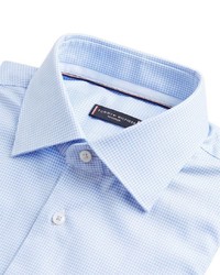 hellblaues Businesshemd mit Vichy-Muster von Tommy Hilfiger Tailored