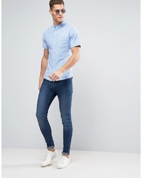 hellblaues Businesshemd von Asos