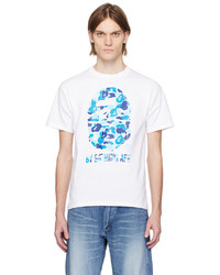 hellblaues Camouflage T-Shirt mit einem Rundhalsausschnitt von BAPE