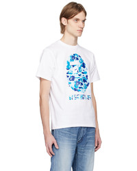 hellblaues Camouflage T-Shirt mit einem Rundhalsausschnitt von BAPE