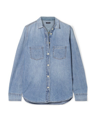 hellblaues Chambray Businesshemd von J.Crew