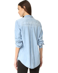 hellblaues Chambray Hemd von Rails