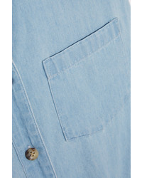 hellblaues Chambray Hemd von Equipment