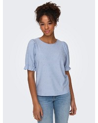hellblaues Chambray Hemd von Only