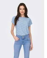 hellblaues Chambray Hemd von Only