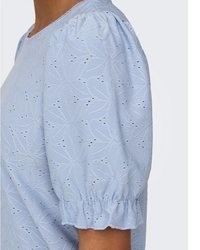 hellblaues Chambray Hemd von Only