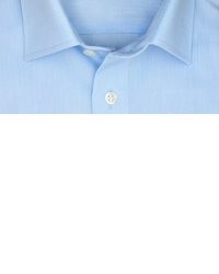 hellblaues Chambray Kurzarmhemd von Marvelis