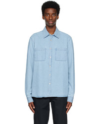 hellblaues Chambray Langarmhemd von Another Aspect