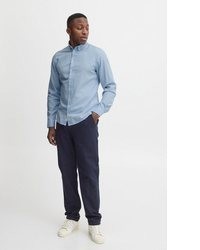 hellblaues Chambray Langarmhemd von CASUAL FRIDAY