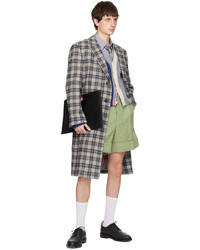 hellblaues Flanell Langarmhemd von Thom Browne