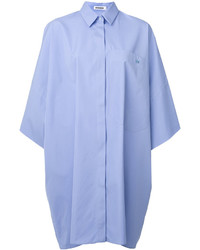 hellblaues gerade geschnittenes Kleid von Jil Sander