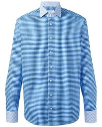 hellblaues Hemd mit Vichy-Muster von Etro