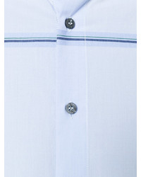 hellblaues horizontal gestreiftes Hemd von MSGM