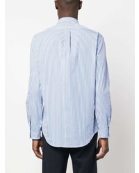 hellblaues horizontal gestreiftes Polohemd von Polo Ralph Lauren