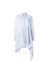 hellblaues horizontal gestreiftes Shirtkleid von Ava Adore