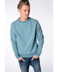 hellblaues horizontal gestreiftes Sweatshirt von Alife and Kickin