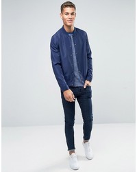 hellblaues horizontal gestreiftes T-shirt von Jack Wills