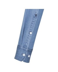 hellblaues Jeans Businesshemd von Seidensticker