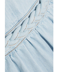 hellblaues Jeans Etuikleid von Valentino