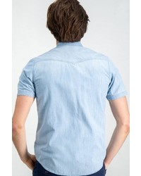 hellblaues Jeans Kurzarmhemd von GARCIA