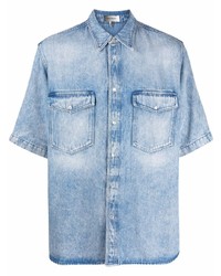 hellblaues Jeans Kurzarmhemd von Isabel Marant