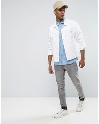 hellblaues Jeans Kurzarmhemd von Jack and Jones