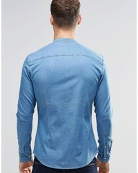 hellblaues Jeanshemd von Asos