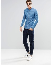 hellblaues Jeanshemd von Asos