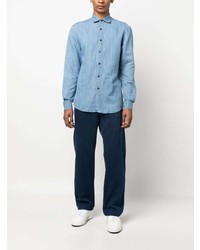 hellblaues Jeanshemd von Zegna