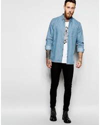 hellblaues Jeanshemd von Dr. Denim