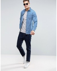 hellblaues Jeanshemd von Jack and Jones