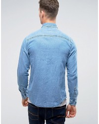 hellblaues Jeanshemd von Jack and Jones