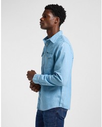hellblaues Jeanshemd von Lee