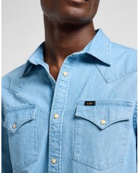 hellblaues Jeanshemd von Lee